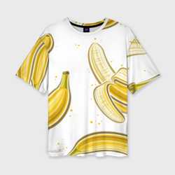 Женская футболка oversize 3D Sweety banana