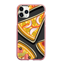 Чехол для iPhone 11 Pro Max матовый Смачная пицца