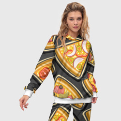Женский костюм с толстовкой 3D Смачная пицца - фото 2