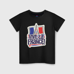 Детская футболка хлопок Vive la France