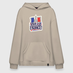 Худи SuperOversize хлопок Vive la France