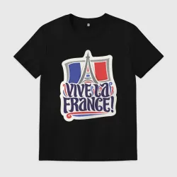 Мужская футболка хлопок Vive la France