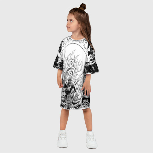 Детское платье 3D Бенимару Шинмон - Пламенная бригада, цвет 3D печать - фото 3