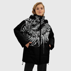Женская зимняя куртка Oversize Каллиграфическая спираль - фото 2