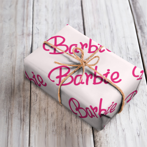 Бумага для упаковки 3D Barbie Барби паттерн - фото 4