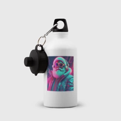 Бутылка спортивная Модный Санта в неоновом свете - фото 2