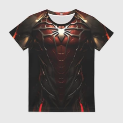 Женская футболка 3D Доспех человека-скорпиона