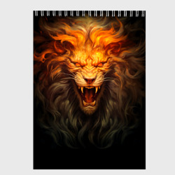 Скетчбук Огненный оскал льва