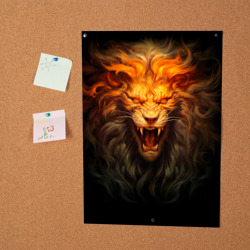 Постер Огненный оскал льва - фото 2
