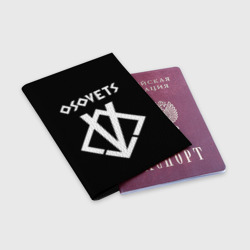 Обложка для паспорта матовая кожа Osovets metal band - фото 2