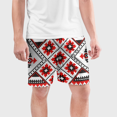Мужские шорты спортивные Удмурт мода, цвет 3D печать - фото 3