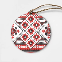 Деревянная игрушка круг Удмурт мода