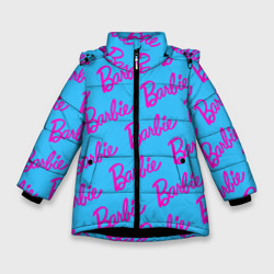 Зимняя куртка для девочек 3D Barbie pattern