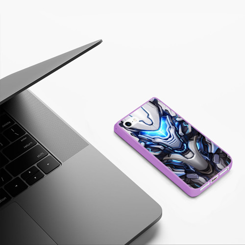 Чехол для iPhone 5/5S матовый Силовая броня Destiny, цвет сиреневый - фото 5