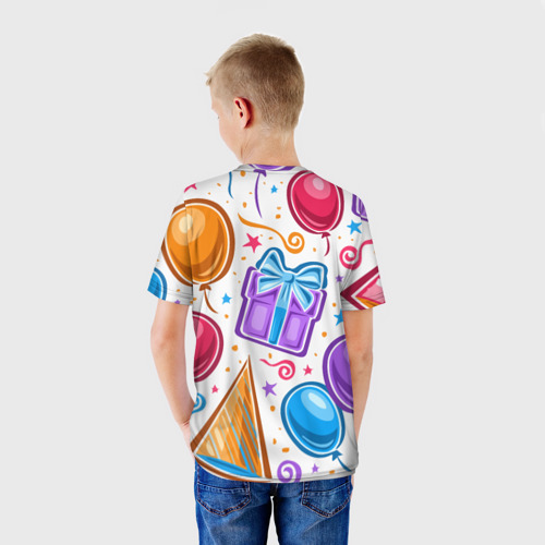 Детская футболка 3D Вечеринка, цвет 3D печать - фото 4