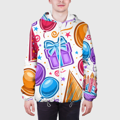 Мужская куртка 3D Вечеринка, цвет 3D печать - фото 4
