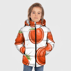 Зимняя куртка для мальчиков 3D Помидорчики - фото 2