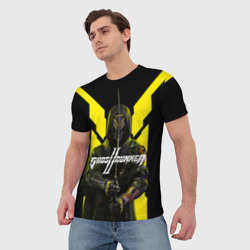 Мужская футболка 3D Кибер самурай ghostrunner 2 - фото 2