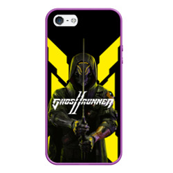 Чехол для iPhone 5/5S матовый Кибер самурай ghostrunner 2