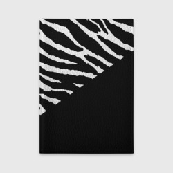 Обложка для автодокументов Полосы зебры с черным