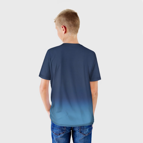 Детская футболка 3D с принтом Крутой Пикачу, вид сзади #2