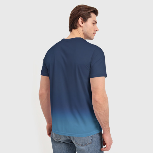Мужская футболка 3D с принтом Крутой Пикачу, вид сзади #2