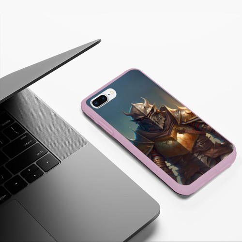 Чехол для iPhone 7Plus/8 Plus матовый с принтом Рыцарь в доспехах, фото #5