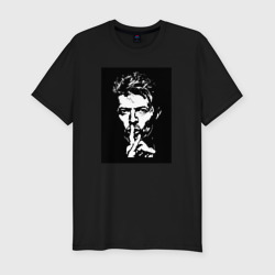 Мужская футболка хлопок Slim David Bowie - Silence