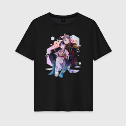 Женская футболка хлопок Oversize Kiyoka and Miyo