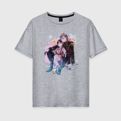 Женская футболка хлопок Oversize Kiyoka and Miyo