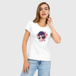 Женская футболка хлопок Slim Чиби Миё - фото 2