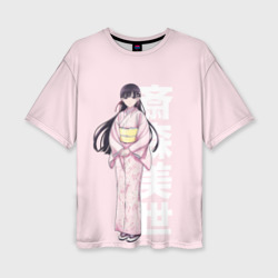 Женская футболка oversize 3D Милая Миё