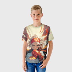 Детская футболка 3D Девушка-боец - фото 2
