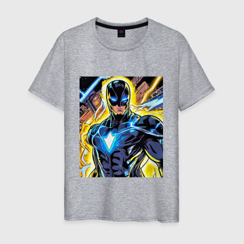 Мужская футболка хлопок Супергерой комиксов, цвет меланж