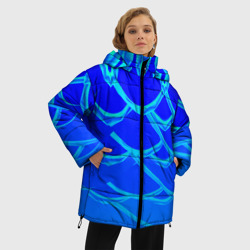 Женская зимняя куртка Oversize В холодных тонах - фото 2