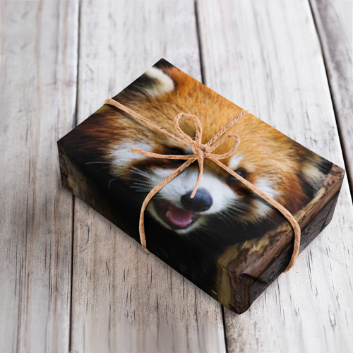 Бумага для упаковки 3D Красная панда в дереве - фото 4