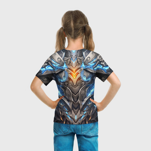 Детская футболка 3D Магические латы рыцаря героя, цвет 3D печать - фото 6