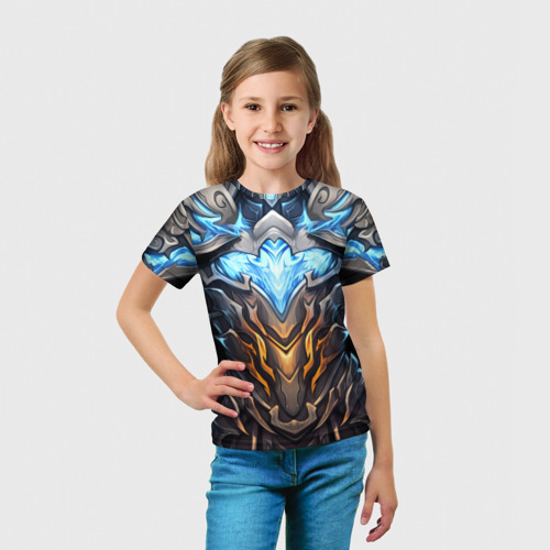 Детская футболка 3D Магические латы рыцаря героя, цвет 3D печать - фото 5