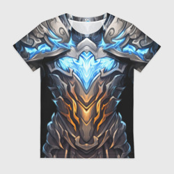 Женская футболка 3D Магические латы рыцаря героя