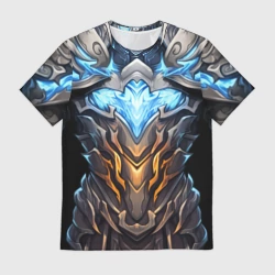 Мужская футболка 3D Магические латы рыцаря героя