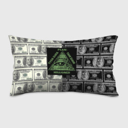 Подушка 3D антистресс План миллионера на фоне доллара