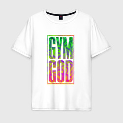 Мужская футболка хлопок Oversize Gym god