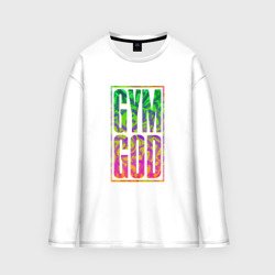 Женский лонгслив oversize хлопок Gym god