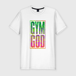 Мужская футболка хлопок Slim Gym god