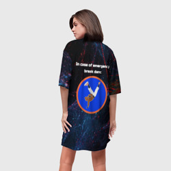 Платье-футболка 3D В случае крайней необходимости станцуй брейк данс - фото 2
