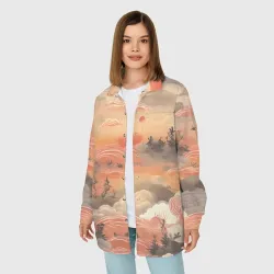 Женская рубашка oversize 3D Japen pattern - фото 2