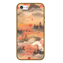 Чехол для iPhone 5/5S матовый Japen pattern