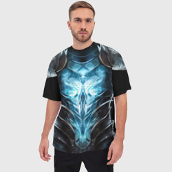 Мужская футболка oversize 3D Магический доспех некроманта - фото 2
