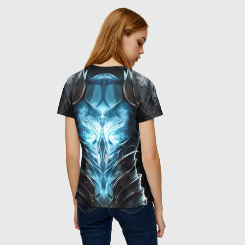 Женская футболка 3D Магический доспех некроманта, цвет 3D печать - фото 4