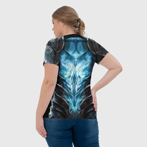 Женская футболка 3D Магический доспех некроманта, цвет 3D печать - фото 7